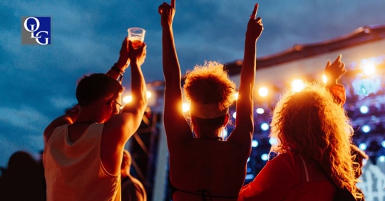 people at a music festival