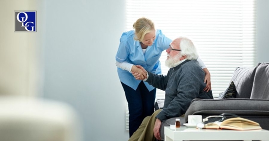 man in nursing home
